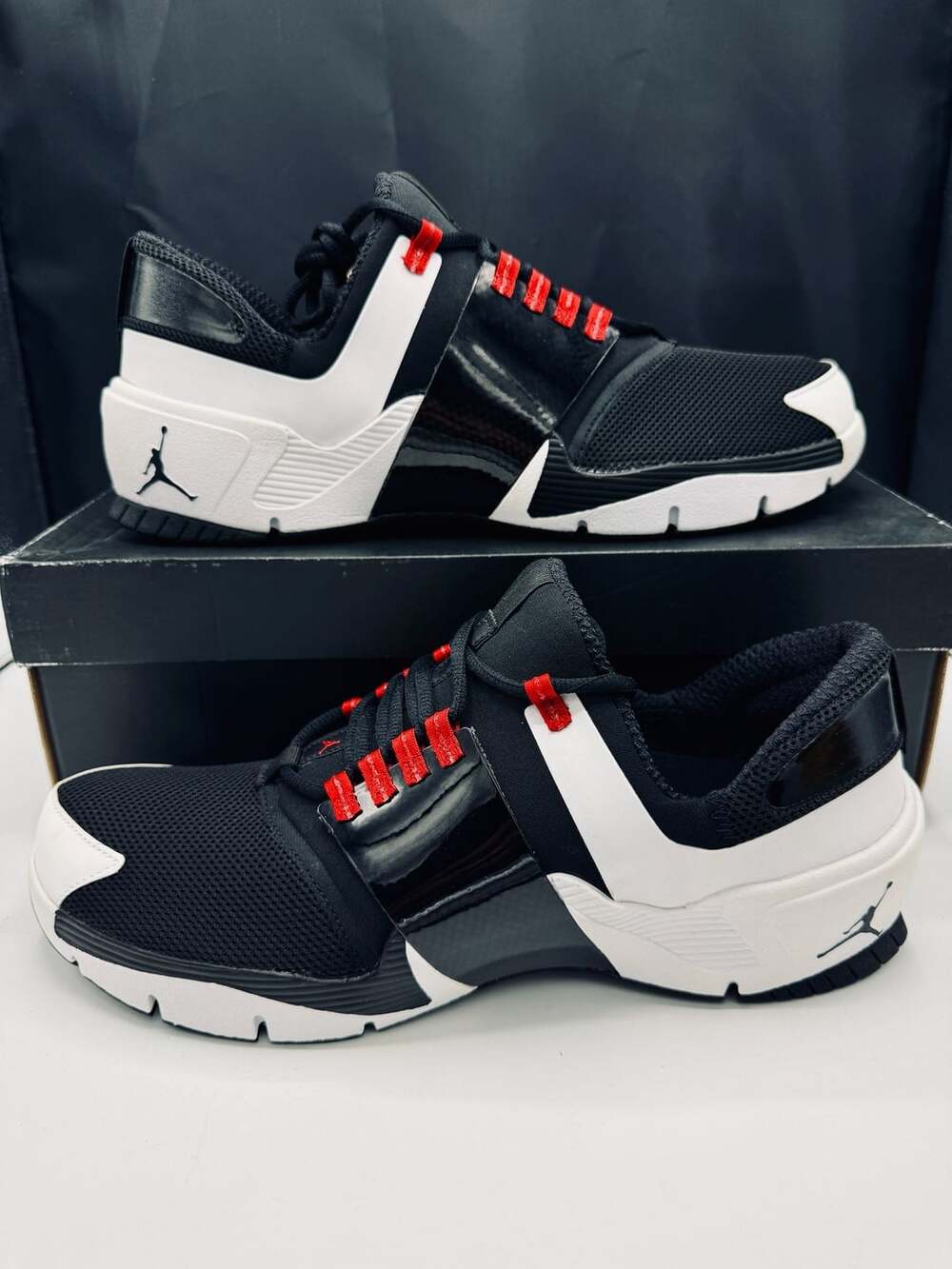 Jordan Alpha Trunner Size 12 Black White Gym Red 919714-002 Brand New!!